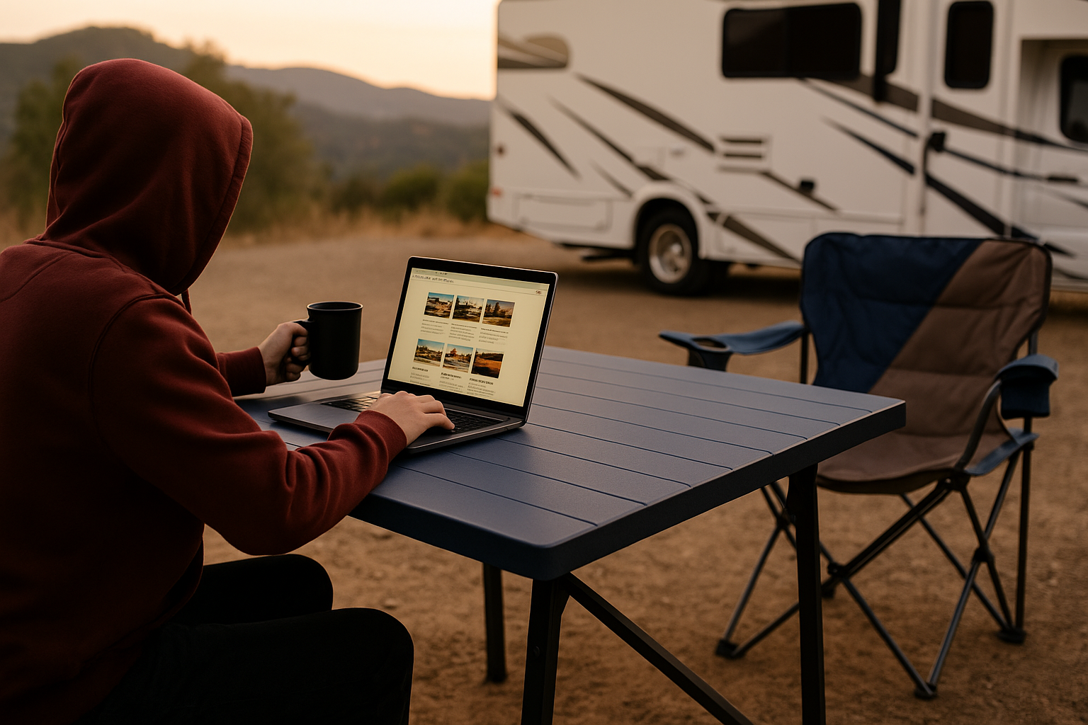 RV on the road